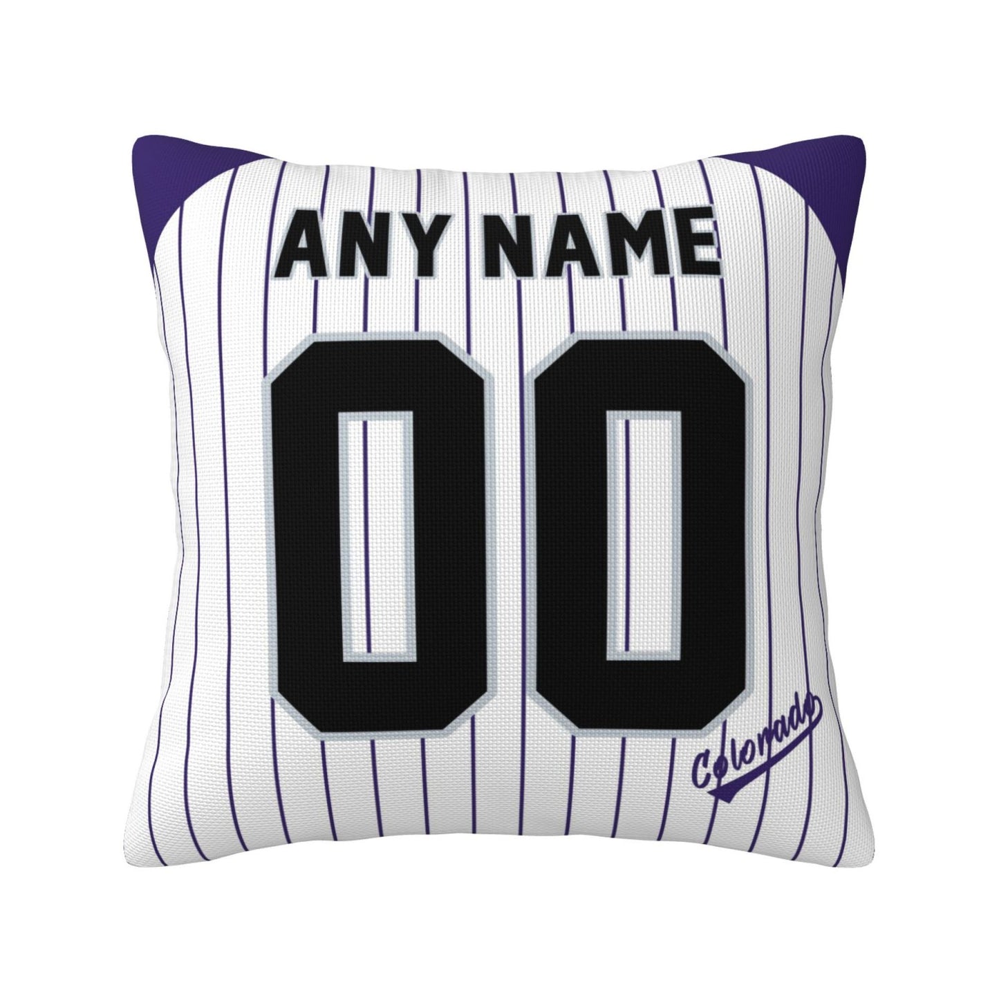 Custom Colorado Rockies Pillow Decorative Throw Pillow Case - Print Personalized Football Team Fans Name & Number Birthday Gift Football Pillows