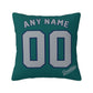 Custom Seattle Mariners Pillow Decorative Throw Pillow Case - Print Personalized Football Team Fans Name & Number Birthday Gift Football Pillows