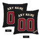 Custom A.Diamondbacks Black Pillow Decorative Throw Pillow Case - Print Personalized Football Team Fans Name & Number Birthday Gift Football Pillows