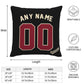 Custom A.Diamondbacks Black Pillow Decorative Throw Pillow Case - Print Personalized Football Team Fans Name & Number Birthday Gift Football Pillows
