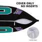 Custom A.Diamondbacks Black Green Pillow Decorative Throw Pillow Case - Print Personalized Football Team Fans Name & Number Birthday Gift Football Pillows