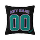 Custom A.Diamondbacks Black Green Pillow Decorative Throw Pillow Case - Print Personalized Football Team Fans Name & Number Birthday Gift Football Pillows