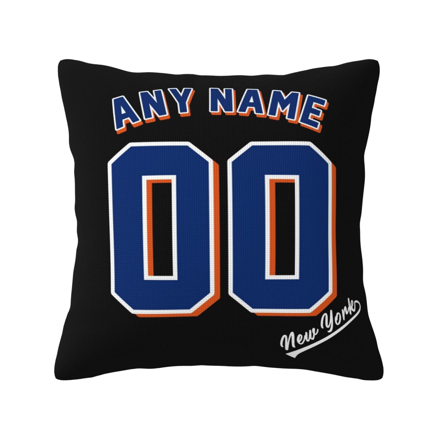 Custom New York Mets Pillow Decorative Throw Pillow Case - Print Personalized Football Team Fans Name & Number Birthday Gift Football Pillows