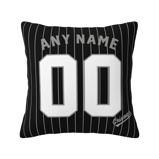 Custom Chicago White Sox Pillow Decorative Throw Pillow Case - Print Personalized Football Team Fans Name & Number Birthday Gift Football Pillows