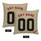 Custom A.Diamondbacks Gold Pillow Decorative Throw Pillow Case - Print Personalized Football Team Fans Name & Number Birthday Gift Football Pillows