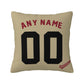 Custom A.Diamondbacks Gold Pillow Decorative Throw Pillow Case - Print Personalized Football Team Fans Name & Number Birthday Gift Football Pillows