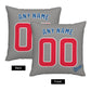 Custom Chicago Cubs Pillow Decorative Throw Pillow Case - Print Personalized Football Team Fans Name & Number Birthday Gift Football Pillows