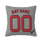 Custom Boston Red Sox Pillow Decorative Throw Pillow Case - Print Personalized Football Team Fans Name & Number Birthday Gift Football Pillows