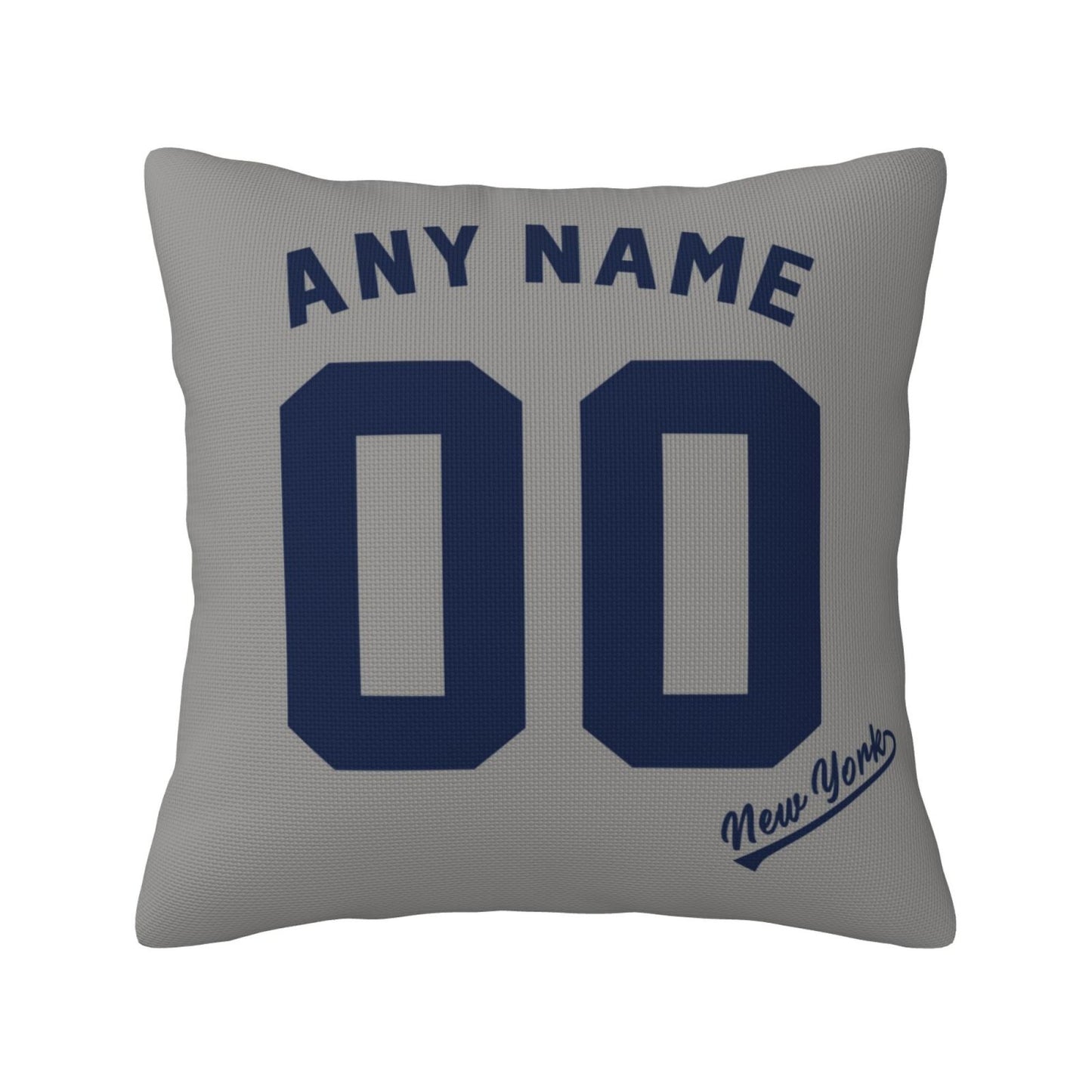 Custom New York Yankees Pillow Decorative Throw Pillow Case - Print Personalized Football Team Fans Name & Number Birthday Gift Football Pillows