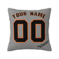 Custom San Francisco Giants Pillow Decorative Throw Pillow Case - Print Personalized Football Team Fans Name & Number Birthday Gift Football Pillows