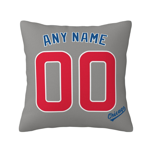 Custom Chicago Cubs Pillow Decorative Throw Pillow Case - Print Personalized Football Team Fans Name & Number Birthday Gift Football Pillows