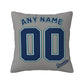 Custom Seattle Mariners Pillow Decorative Throw Pillow Case - Print Personalized Football Team Fans Name & Number Birthday Gift Football Pillows
