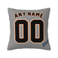 Custom Detroit Tigers Pillow Decorative Throw Pillow Case - Print Personalized Football Team Fans Name & Number Birthday Gift Football Pillows