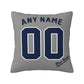Custom New York Yankees Pillow Decorative Throw Pillow Case - Print Personalized Football Team Fans Name & Number Birthday Gift Football Pillows