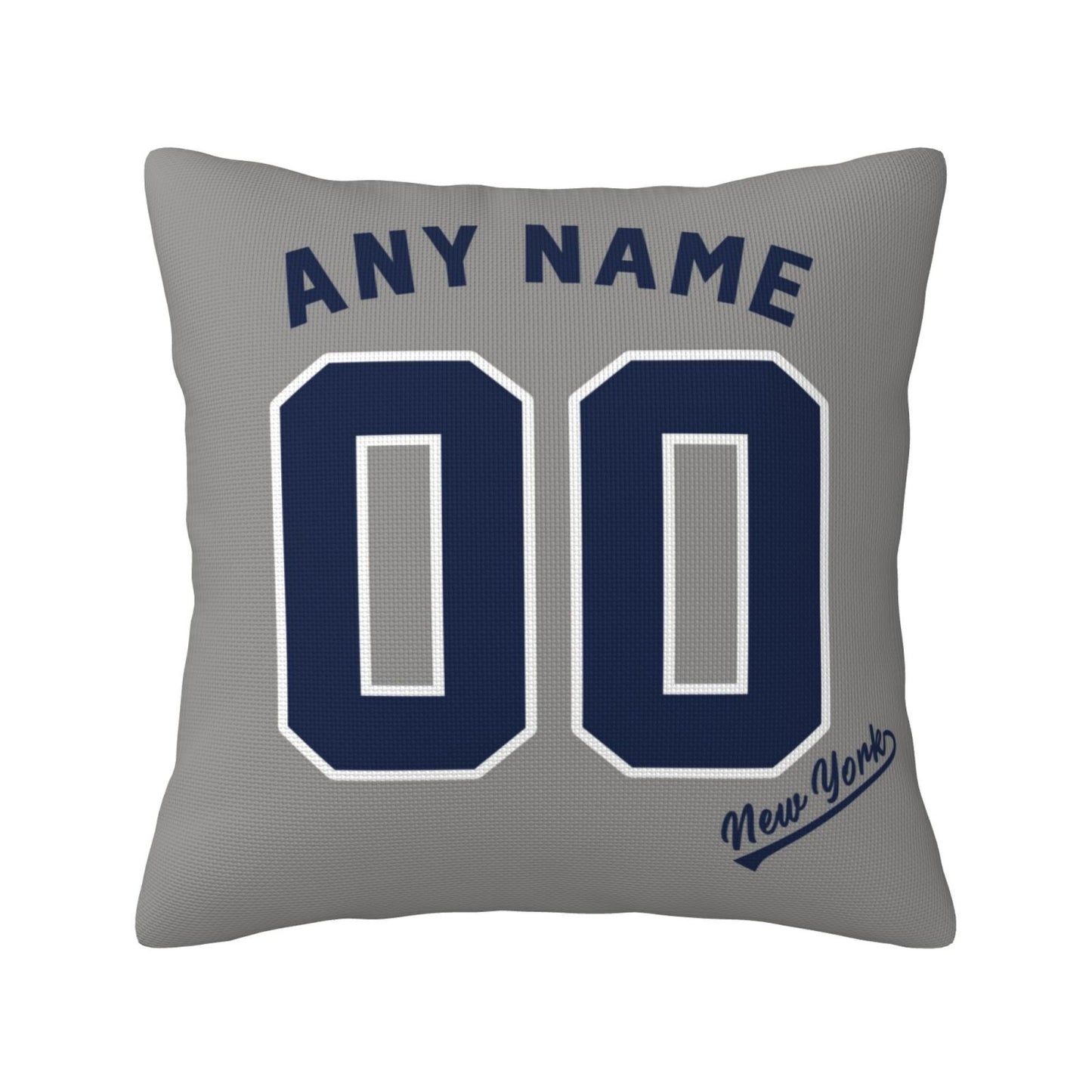 Custom New York Yankees Pillow Decorative Throw Pillow Case - Print Personalized Football Team Fans Name & Number Birthday Gift Football Pillows