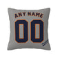 Custom Houston Astros Pillow Decorative Throw Pillow Case - Print Personalized Football Team Fans Name & Number Birthday Gift Football Pillows