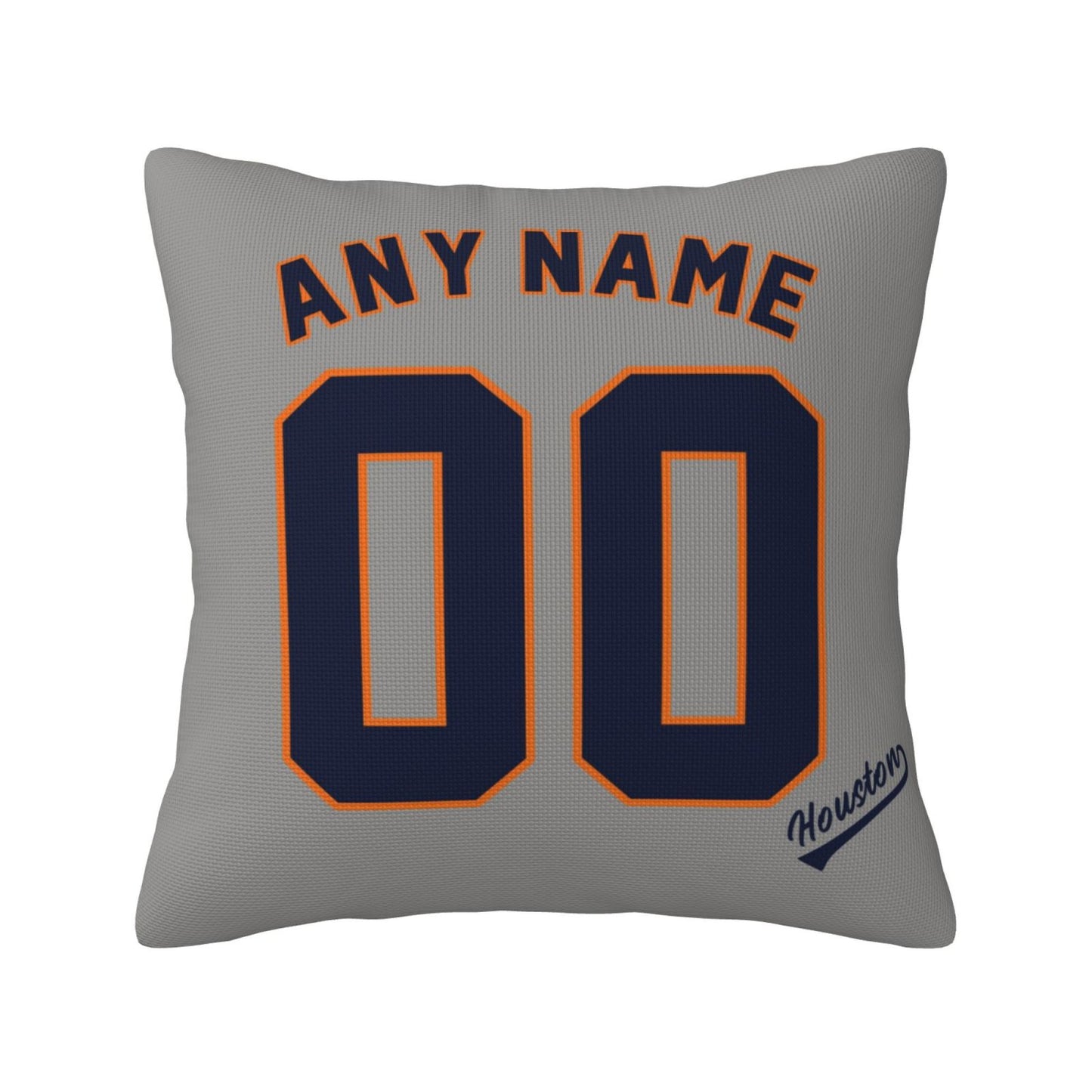 Custom Houston Astros Pillow Decorative Throw Pillow Case - Print Personalized Football Team Fans Name & Number Birthday Gift Football Pillows