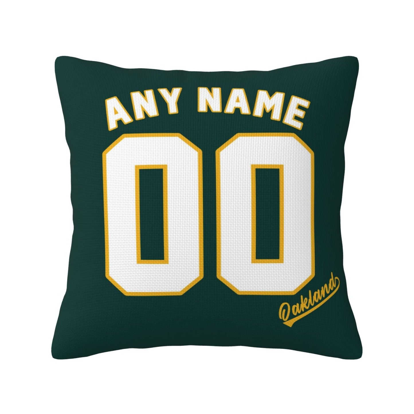 Custom Oakland Athletics Pillow Decorative Throw Pillow Case - Print Personalized Football Team Fans Name & Number Birthday Gift Football Pillows