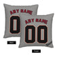 Custom A.Diamondbacks Grey Pillow Decorative Throw Pillow Case - Print Personalized Football Team Fans Name & Number Birthday Gift Football Pillows