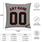 Custom A.Diamondbacks Grey Pillow Decorative Throw Pillow Case - Print Personalized Football Team Fans Name & Number Birthday Gift Football Pillows