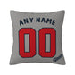 Custom Atlanta Braves Pillow Decorative Throw Pillow Case - Print Personalized Football Team Fans Name & Number Birthday Gift Football Pillows