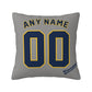 Custom Milwaukee Brewers Pillow Decorative Throw Pillow Case - Print Personalized Football Team Fans Name & Number Birthday Gift Football Pillows