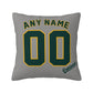 Custom Oakland Athletics Pillow Decorative Throw Pillow Case - Print Personalized Football Team Fans Name & Number Birthday Gift Football Pillows