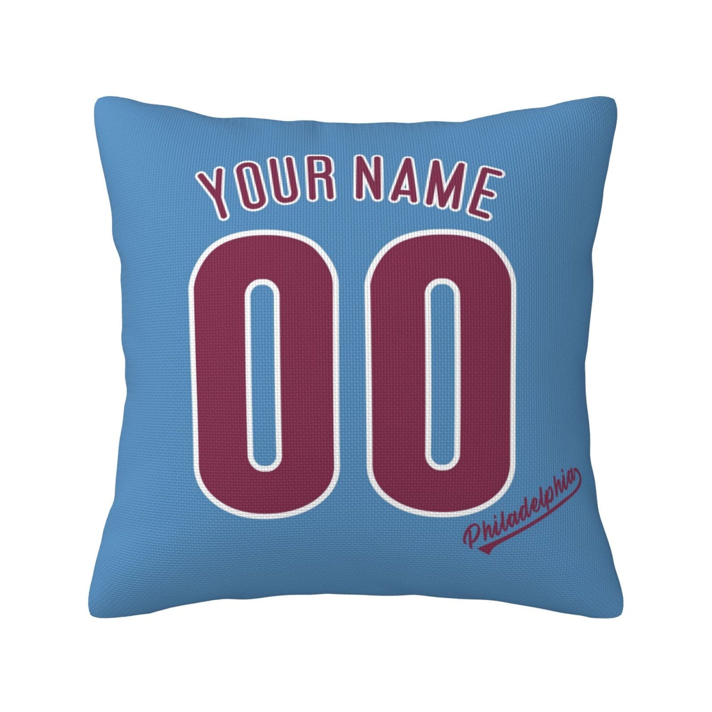 Custom Philadelphia Phillies Pillow Decorative Throw Pillow Case - Print Personalized Football Team Fans Name & Number Birthday Gift Football Pillows