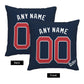 Custom Boston Red Sox Pillow Decorative Throw Pillow Case - Print Personalized Football Team Fans Name & Number Birthday Gift Football Pillows