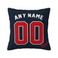 Custom Atlanta Braves Pillow Decorative Throw Pillow Case - Print Personalized Football Team Fans Name & Number Birthday Gift Football Pillows