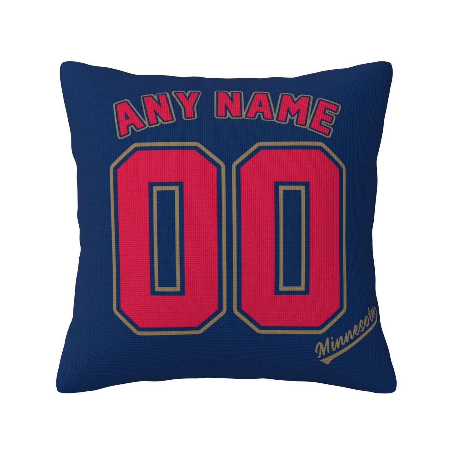 Custom Minnesota Twins Pillow Decorative Throw Pillow Case - Print Personalized Football Team Fans Name & Number Birthday Gift Football Pillows