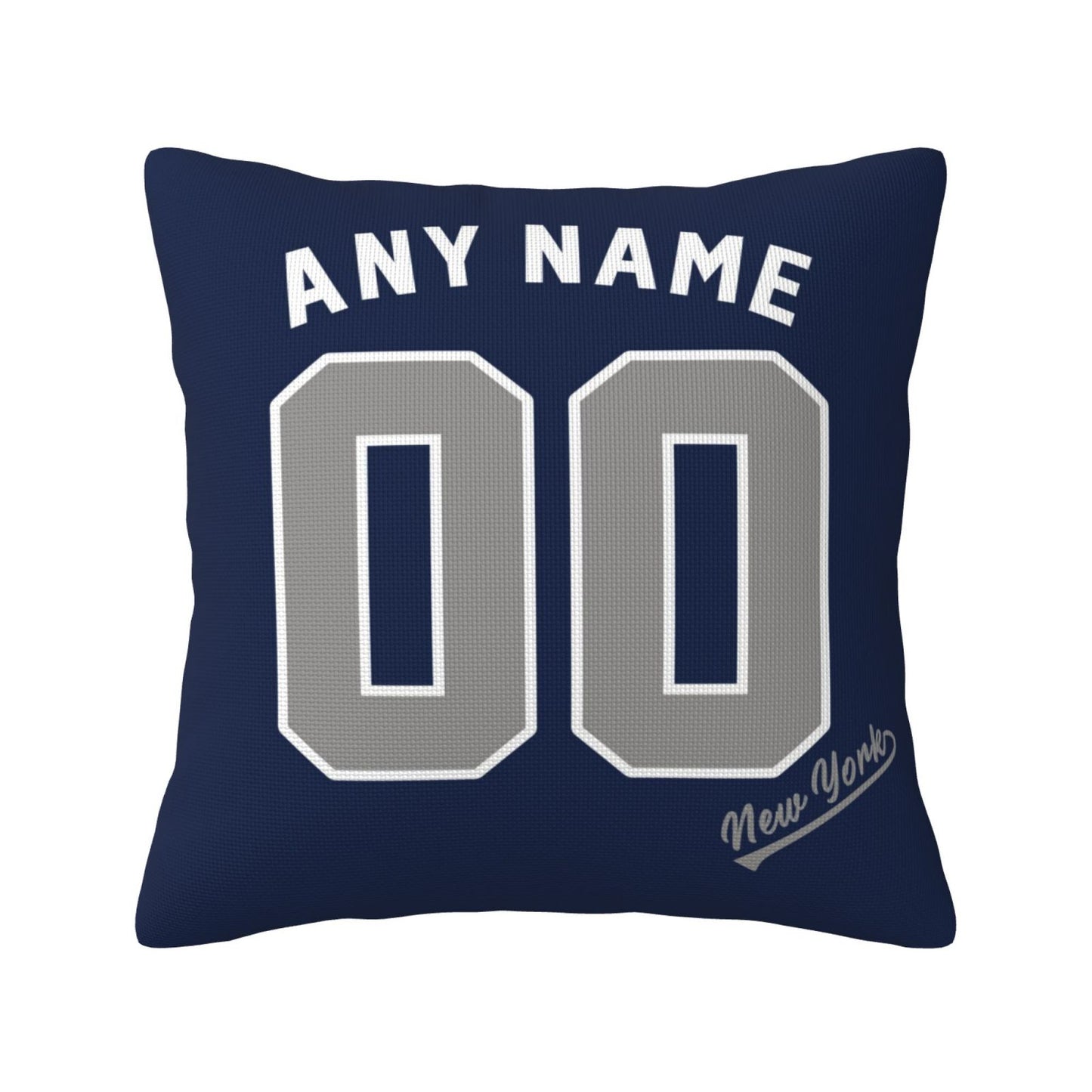 Custom New York Yankees Pillow Decorative Throw Pillow Case - Print Personalized Football Team Fans Name & Number Birthday Gift Football Pillows