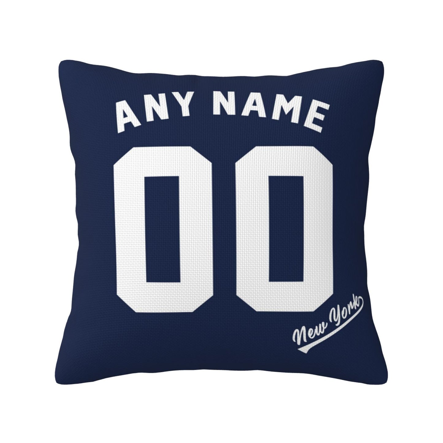 Custom New York Yankees Pillow Decorative Throw Pillow Case - Print Personalized Football Team Fans Name & Number Birthday Gift Football Pillows