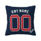 Custom Boston Red Sox Pillow Decorative Throw Pillow Case - Print Personalized Football Team Fans Name & Number Birthday Gift Football Pillows