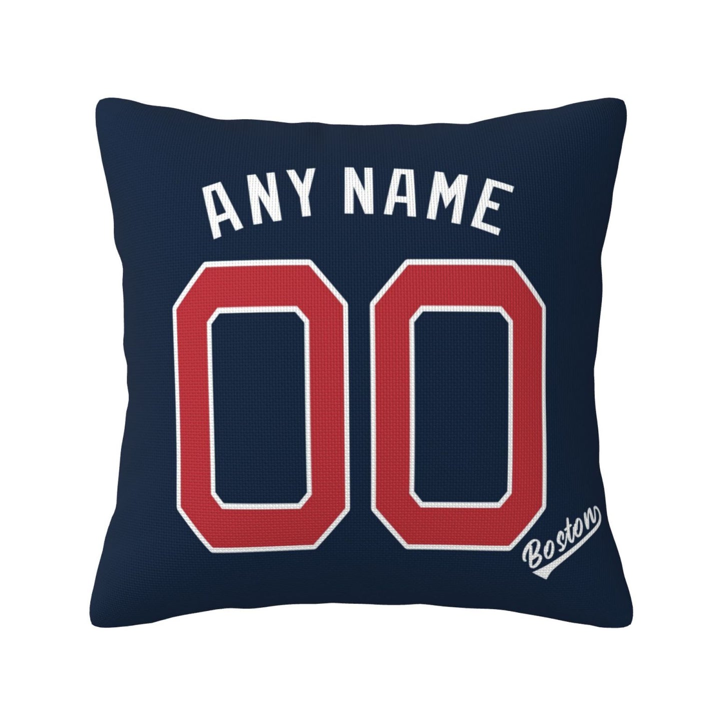 Custom Boston Red Sox Pillow Decorative Throw Pillow Case - Print Personalized Football Team Fans Name & Number Birthday Gift Football Pillows