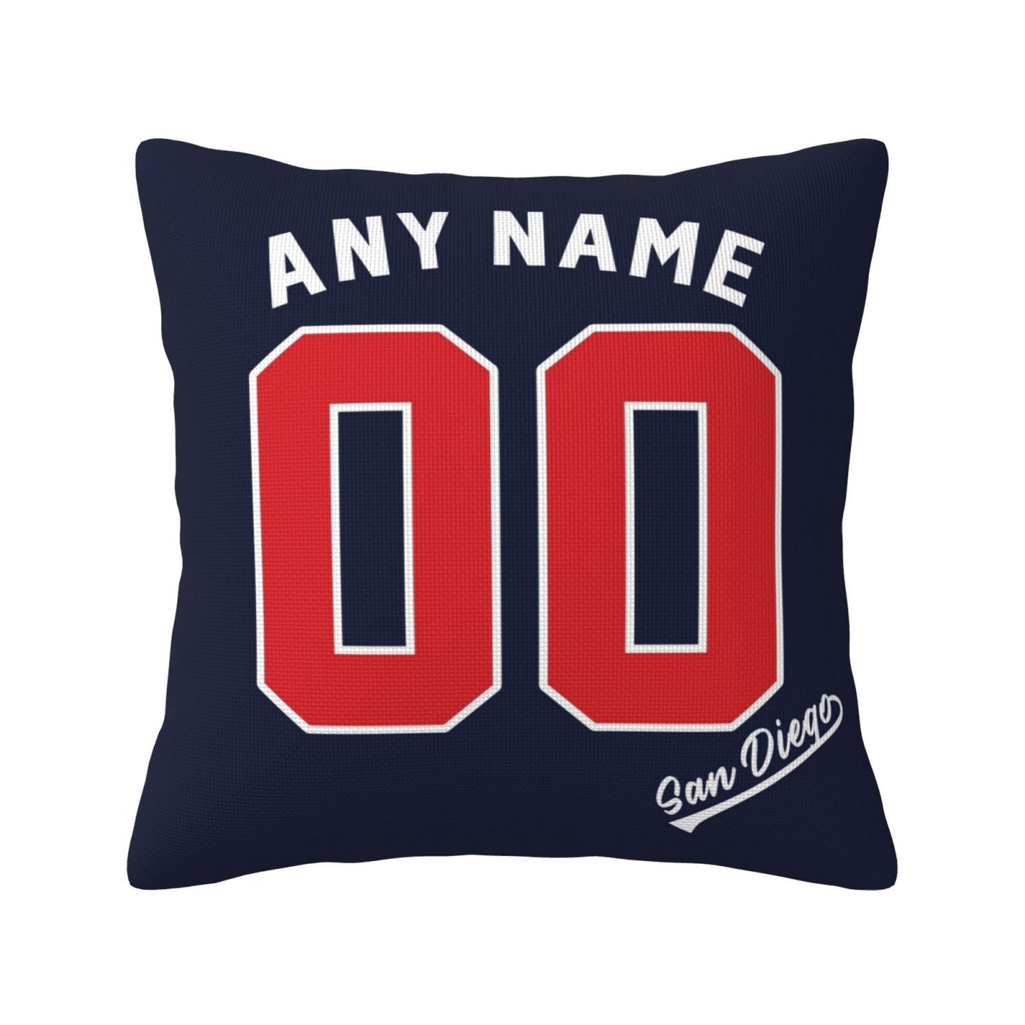 Custom San Diego Padres Pillow Decorative Throw Pillow Case - Print Personalized Football Team Fans Name & Number Birthday Gift Football Pillows