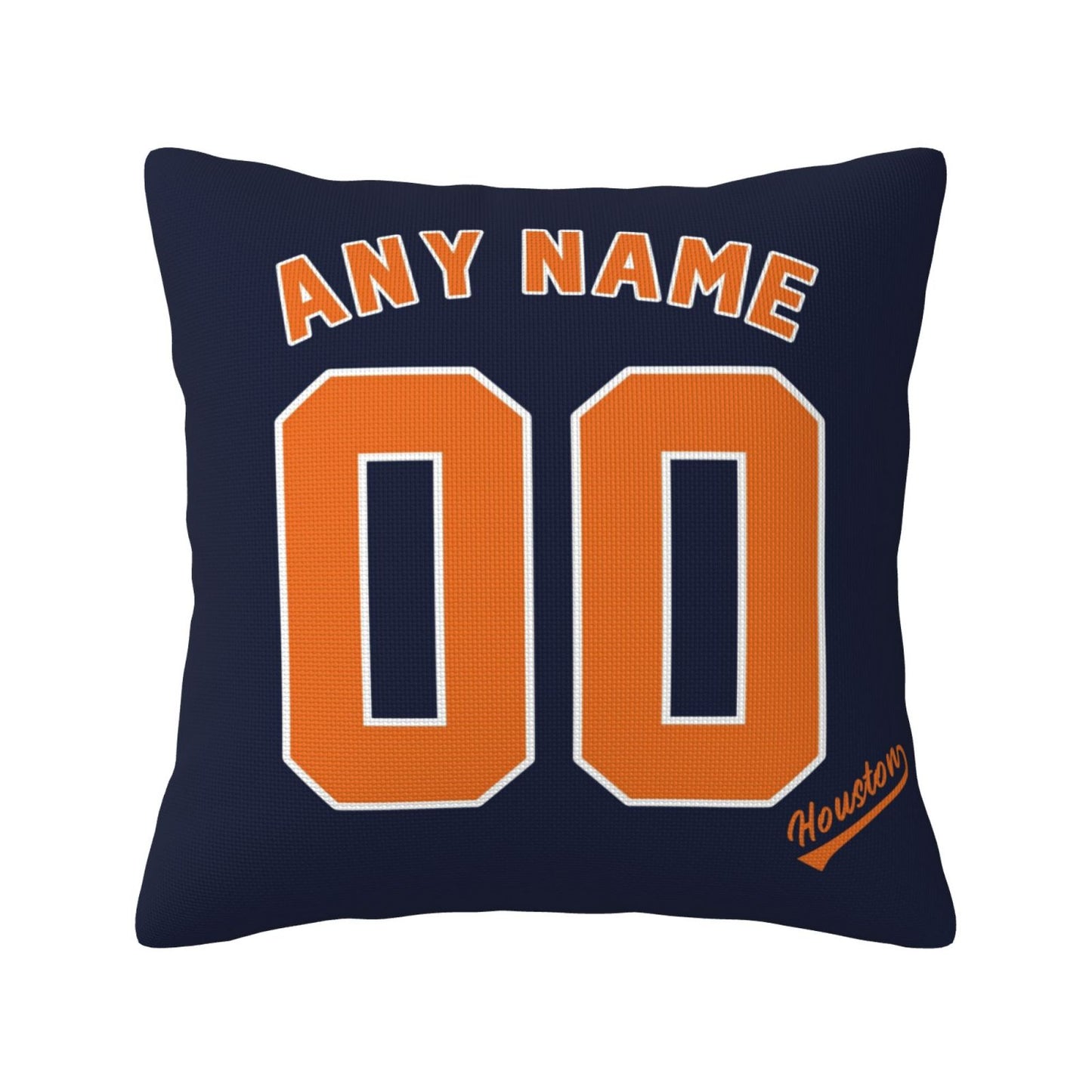 Custom Houston Astros Pillow Decorative Throw Pillow Case - Print Personalized Football Team Fans Name & Number Birthday Gift Football Pillows