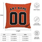 Custom Baltimore Orioles Pillow Decorative Throw Pillow Case - Print Personalized Football Team Fans Name & Number Birthday Gift Football Pillows