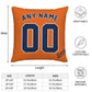 Custom Detroit Tigers Pillow Decorative Throw Pillow Case - Print Personalized Football Team Fans Name & Number Birthday Gift Football Pillows