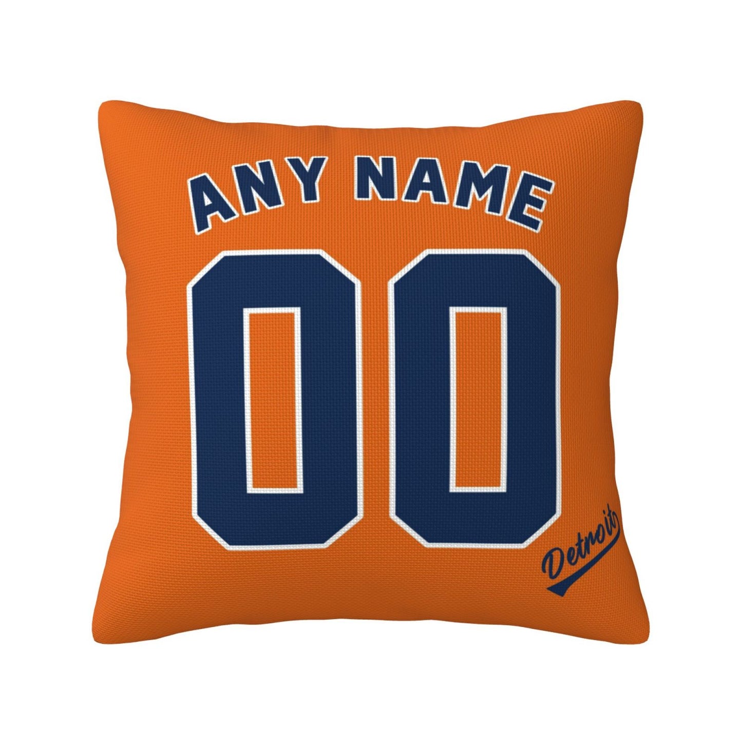 Custom Detroit Tigers Pillow Decorative Throw Pillow Case - Print Personalized Football Team Fans Name & Number Birthday Gift Football Pillows