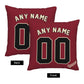 Custom A.Diamondbacks Red Pillow Decorative Throw Pillow Case - Print Personalized Football Team Fans Name & Number Birthday Gift Football Pillows