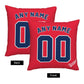 Custom Cleveland Guardians Pillow Decorative Throw Pillow Case - Print Personalized Football Team Fans Name & Number Birthday Gift Football Pillows