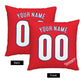Custom Philadelphia Phillies Pillow Decorative Throw Pillow Case - Print Personalized Football Team Fans Name & Number Birthday Gift Football Pillows