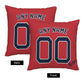 Custom Boston Red Sox Pillow Decorative Throw Pillow Case - Print Personalized Football Team Fans Name & Number Birthday Gift Football Pillows