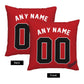 Custom Atlanta Braves Pillow Decorative Throw Pillow Case - Print Personalized Football Team Fans Name & Number Birthday Gift Football Pillows