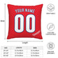 Custom Philadelphia Phillies Pillow Decorative Throw Pillow Case - Print Personalized Football Team Fans Name & Number Birthday Gift Football Pillows