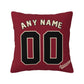 Custom A.Diamondbacks Red Pillow Decorative Throw Pillow Case - Print Personalized Football Team Fans Name & Number Birthday Gift Football Pillows