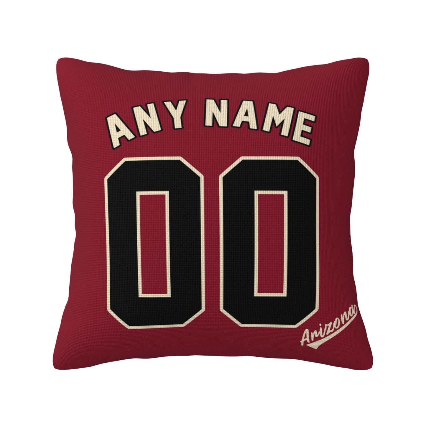 Custom A.Diamondbacks Red Pillow Decorative Throw Pillow Case - Print Personalized Football Team Fans Name & Number Birthday Gift Football Pillows