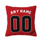 Custom Atlanta Braves Pillow Decorative Throw Pillow Case - Print Personalized Football Team Fans Name & Number Birthday Gift Football Pillows