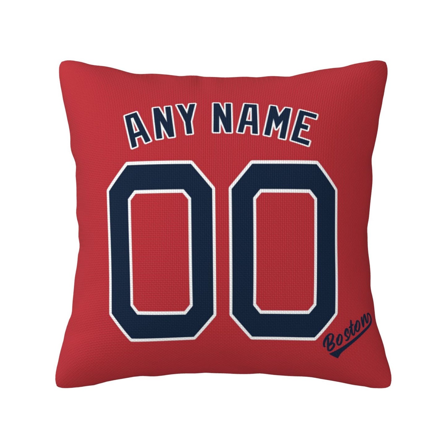 Custom Boston Red Sox Pillow Decorative Throw Pillow Case - Print Personalized Football Team Fans Name & Number Birthday Gift Football Pillows